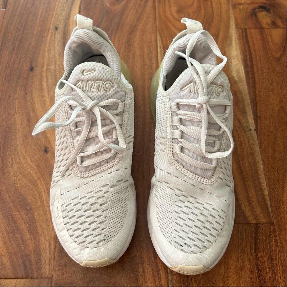 Nike White and Cream Athletic Shoes - Picture 4 of 7